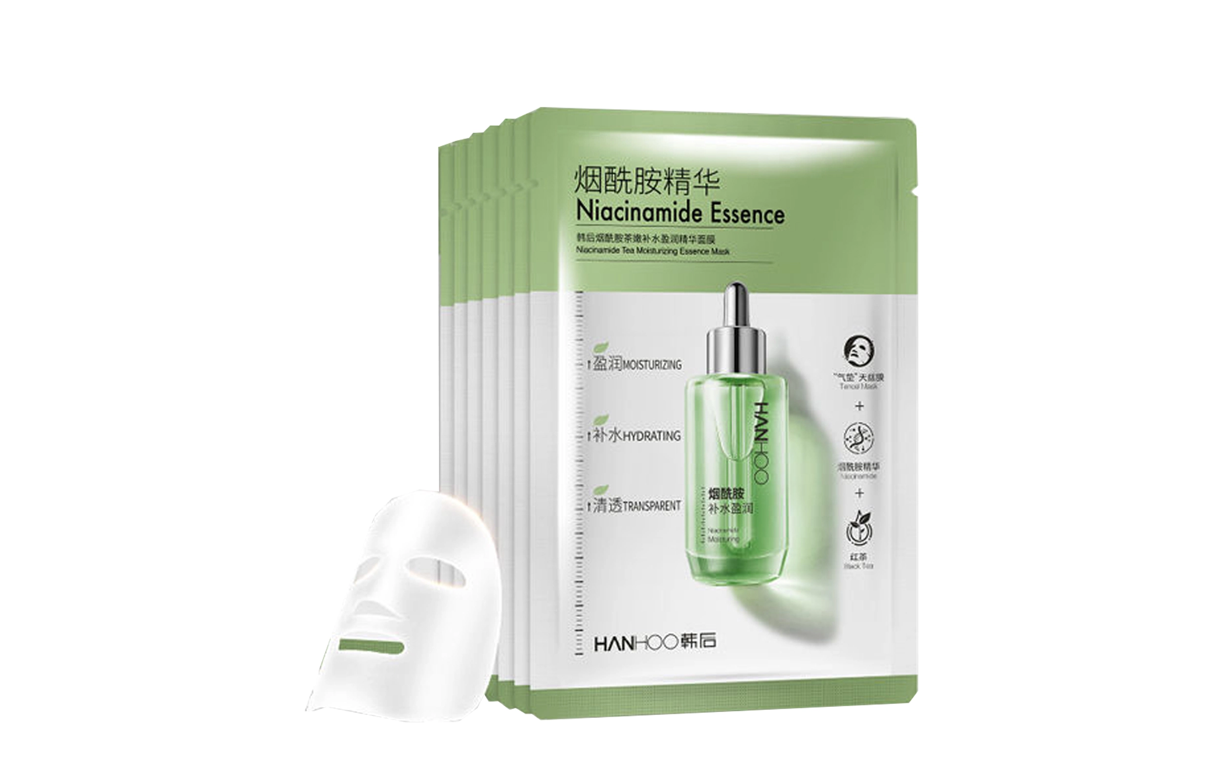 韩后 烟酰胺玻尿酸精华面膜 提亮补水
