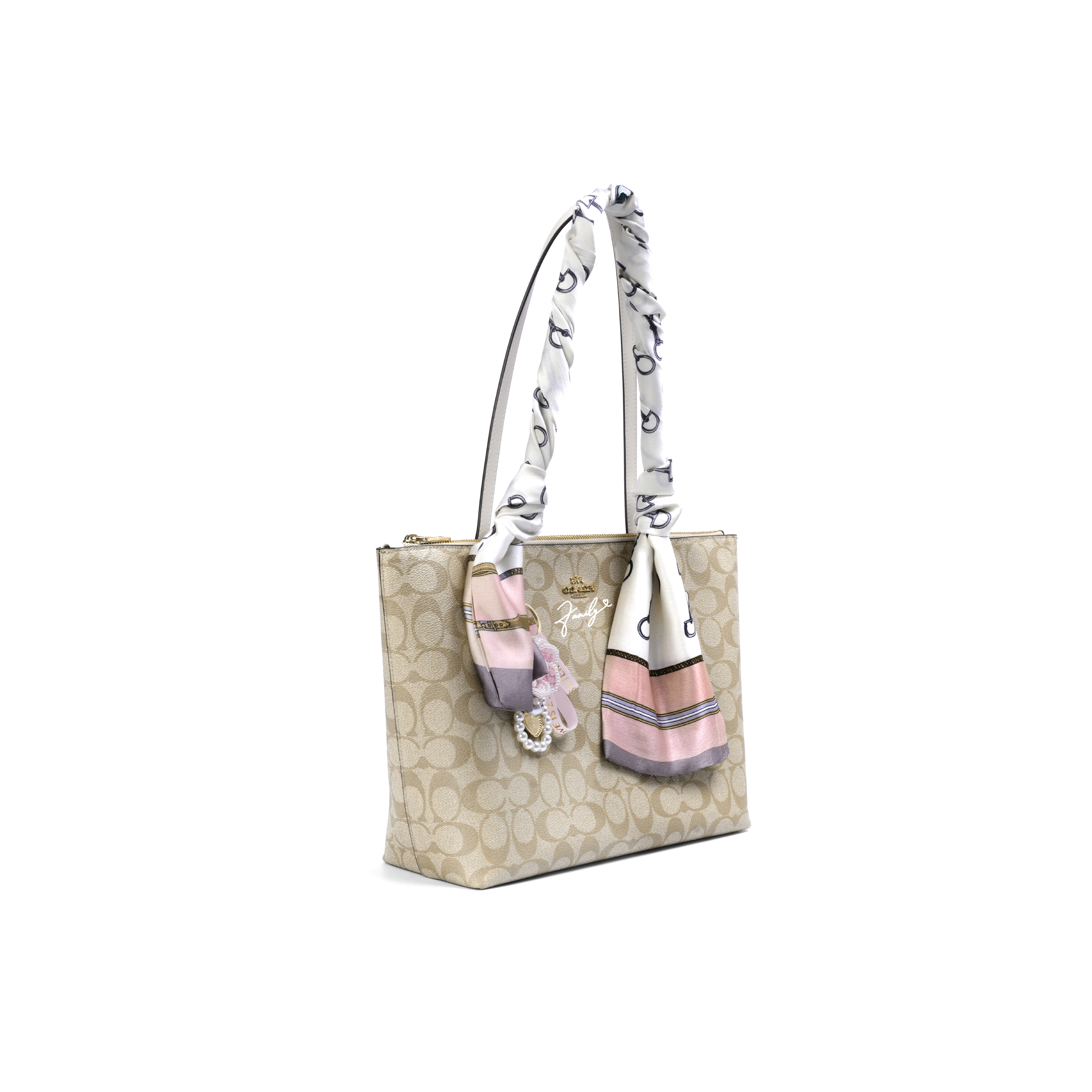 COACH Zip Top Tote PVC