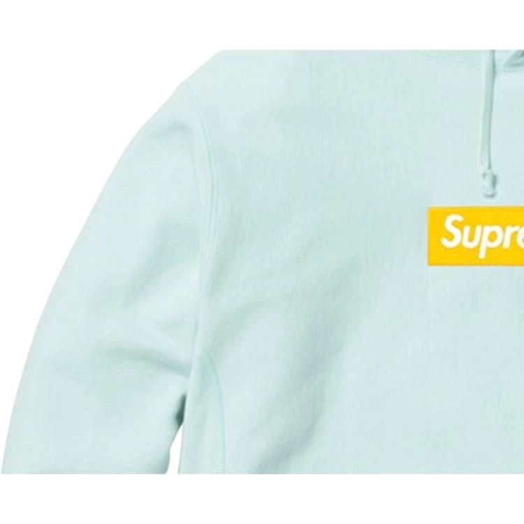 Supreme FW17 Box Logo Hooded Sweatshirt Ice Blue Bogo