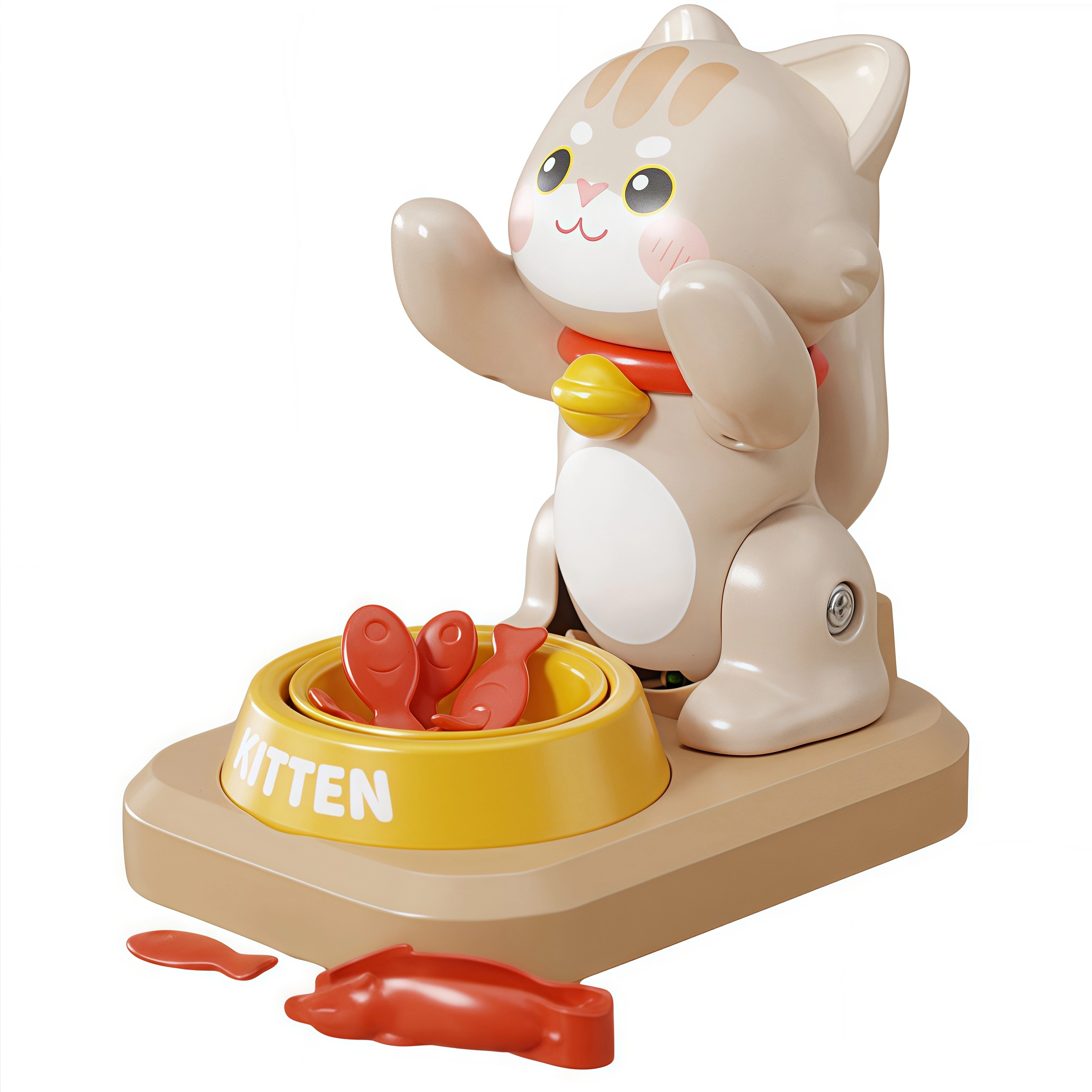 贝贝家 别动我的鱼 搞怪护食猫 亲子互动 趣味玩法 色彩认知  整蛊玩具
