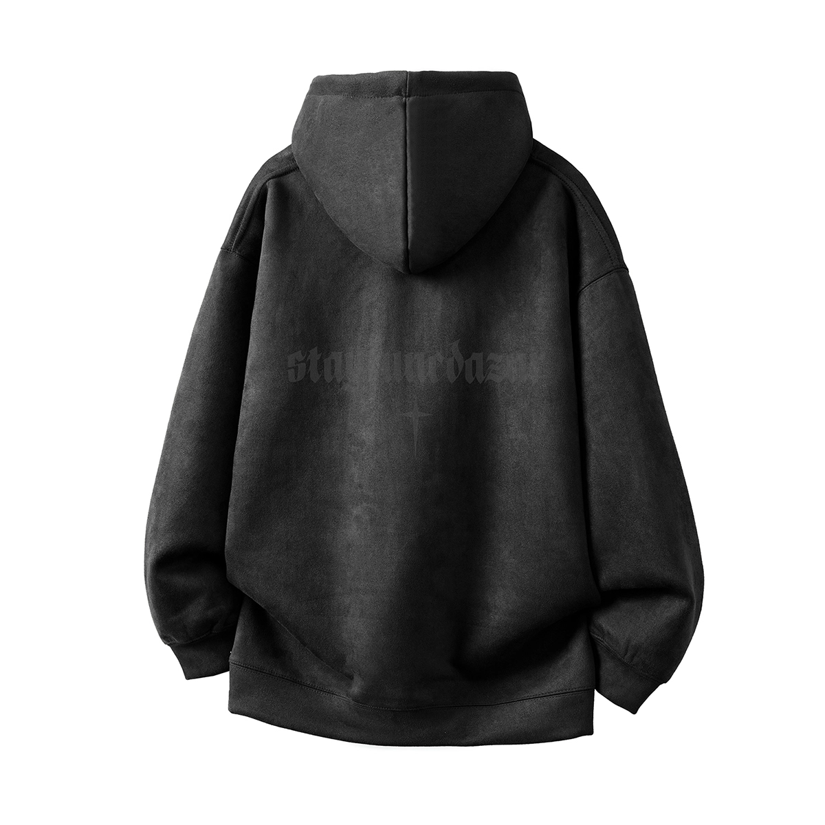 帝狼牛 美式复古重磅麂皮绒连帽运动休闲百搭日常通勤情侣帽衫卫衣 男女同款
