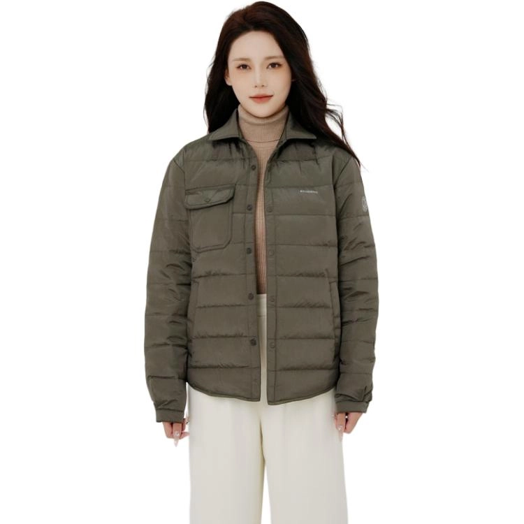 波司登 纯色修身简约翻领舒适时尚长袖羽绒服 女款