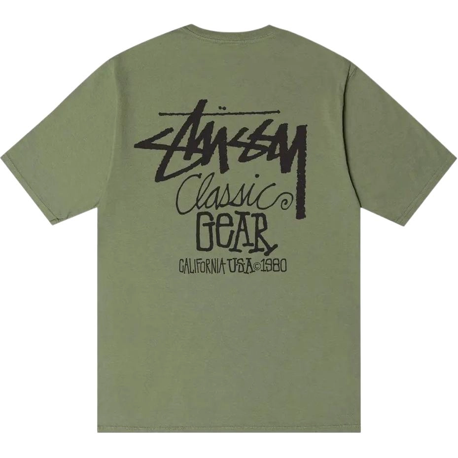Stussy SS25 CLASSIC GEAR TEE PIGMENT DYED logoT