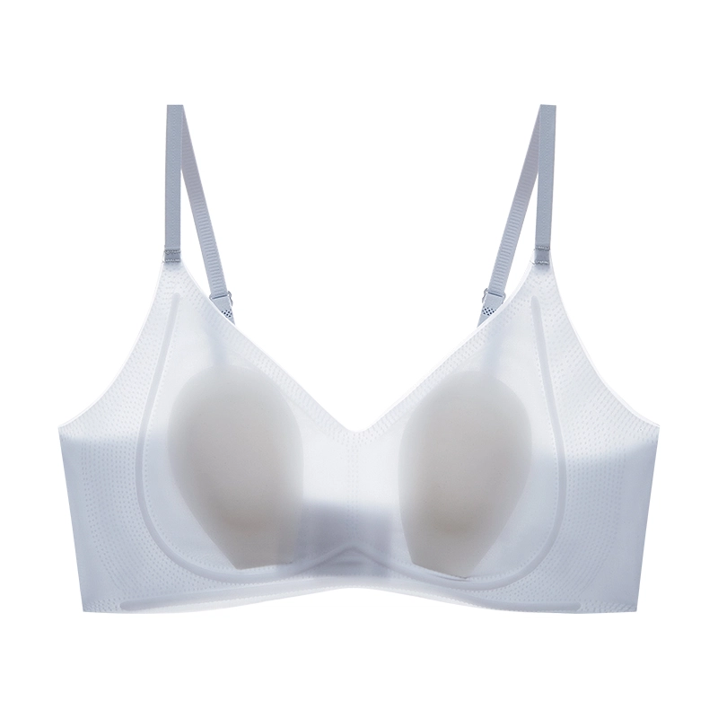 草本初色 大胸显小超薄凉感聚拢内衣女夏季薄款收副乳无痕舒适透气兔耳朵文胸 女款