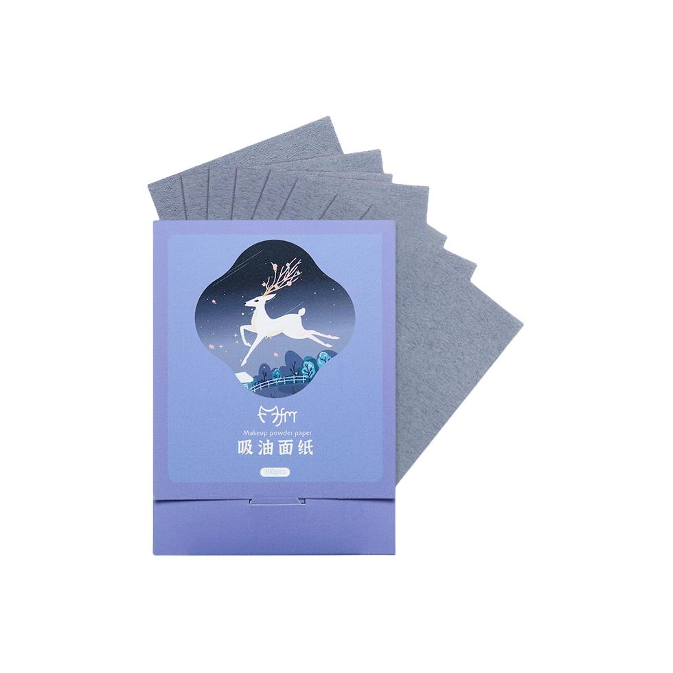 舒小奢卡通吸油纸夏季清爽控油定妆绿茶竹炭亚麻吸油面纸男女面部擦油纸创意设计