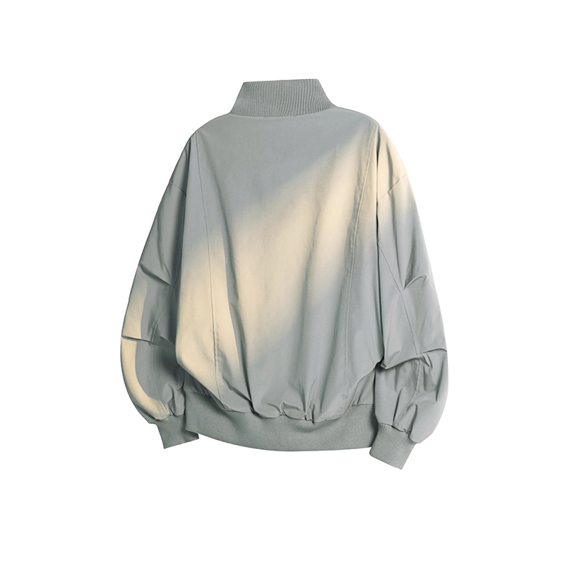 微牛 复古高街飞行员棒球服秋冬棉衣潮外套上衣早秋款潮牌宽松夹克 男款