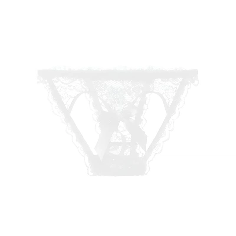 秀黛 镂空日系少女在爱的频道女漏臀免脱性感蕾丝低腰 三角内裤 女款