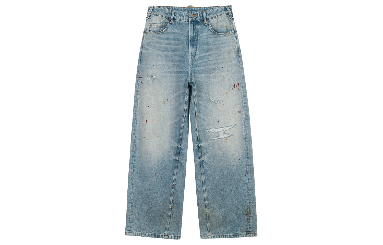SIMPLE PROJECT * Blued Ditressed Jeans A