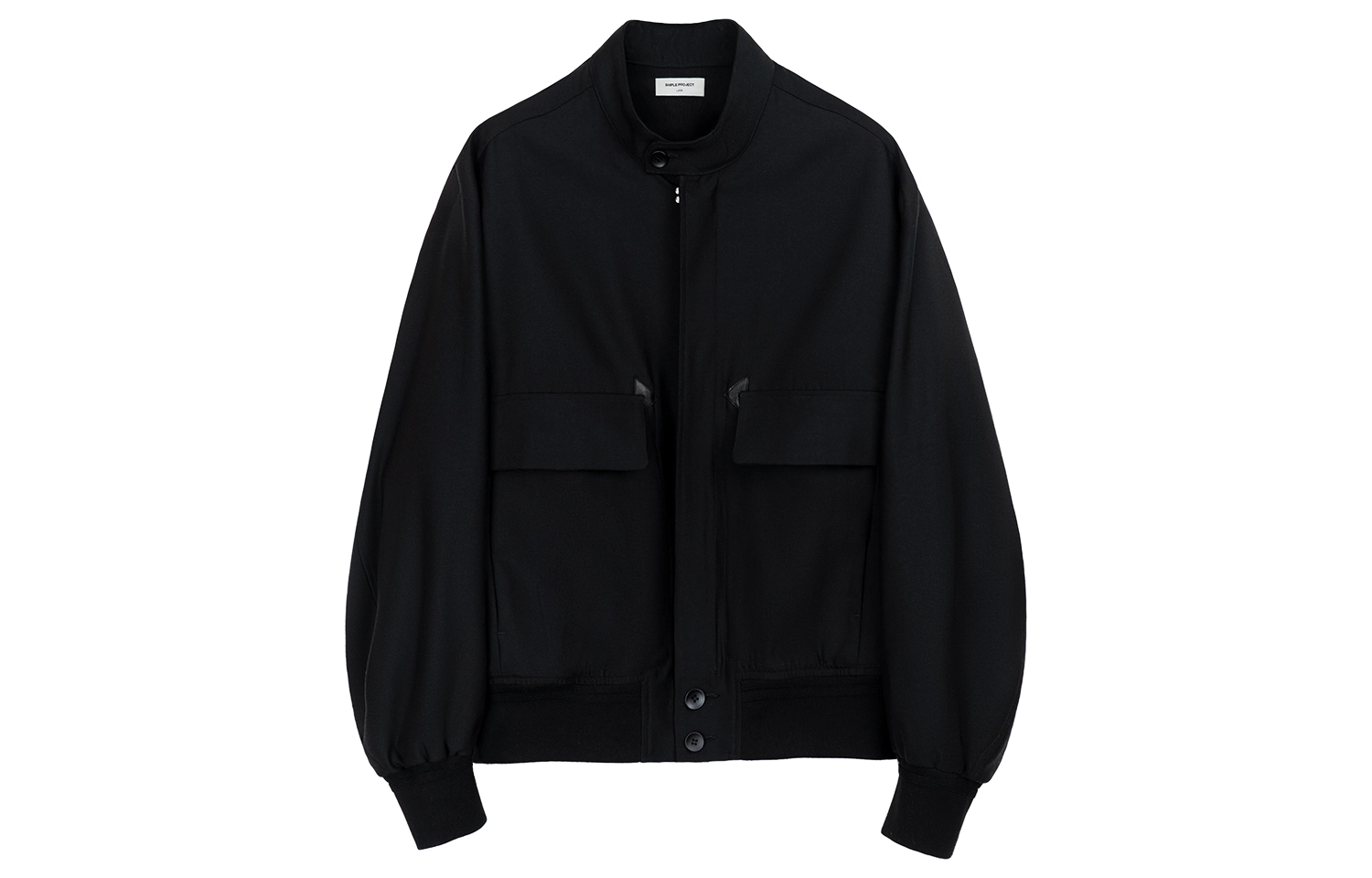 SIMPLE PROJECT *Band collar Wool Jacket
