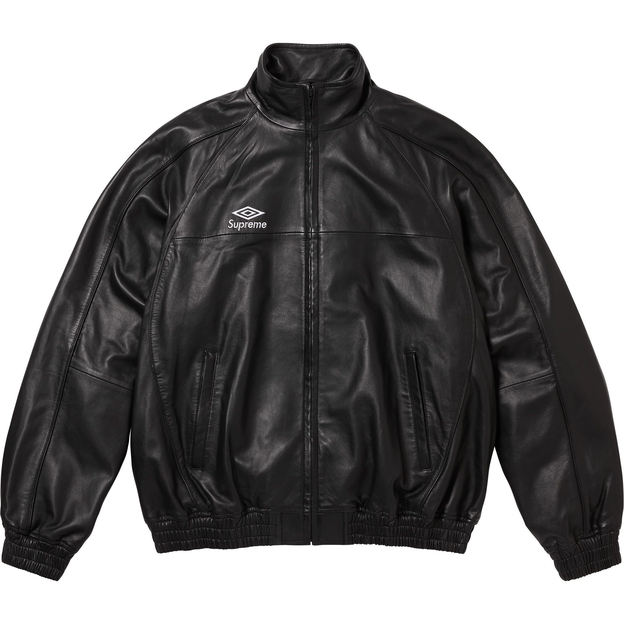 Supreme Umbro FW25 WEEK4 Leather Track Jacket logo