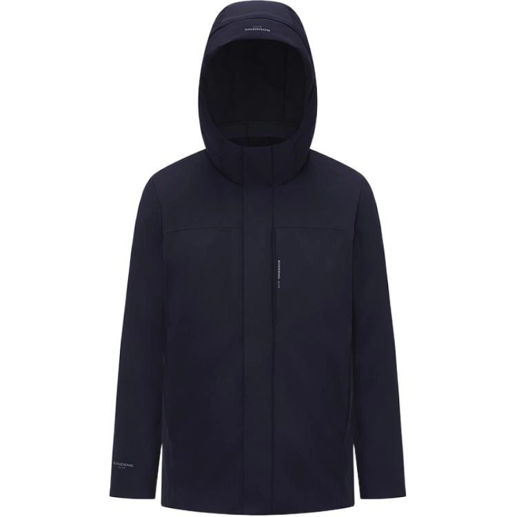 波司登 商务挺括保暖长袖连帽羽绒服 男款