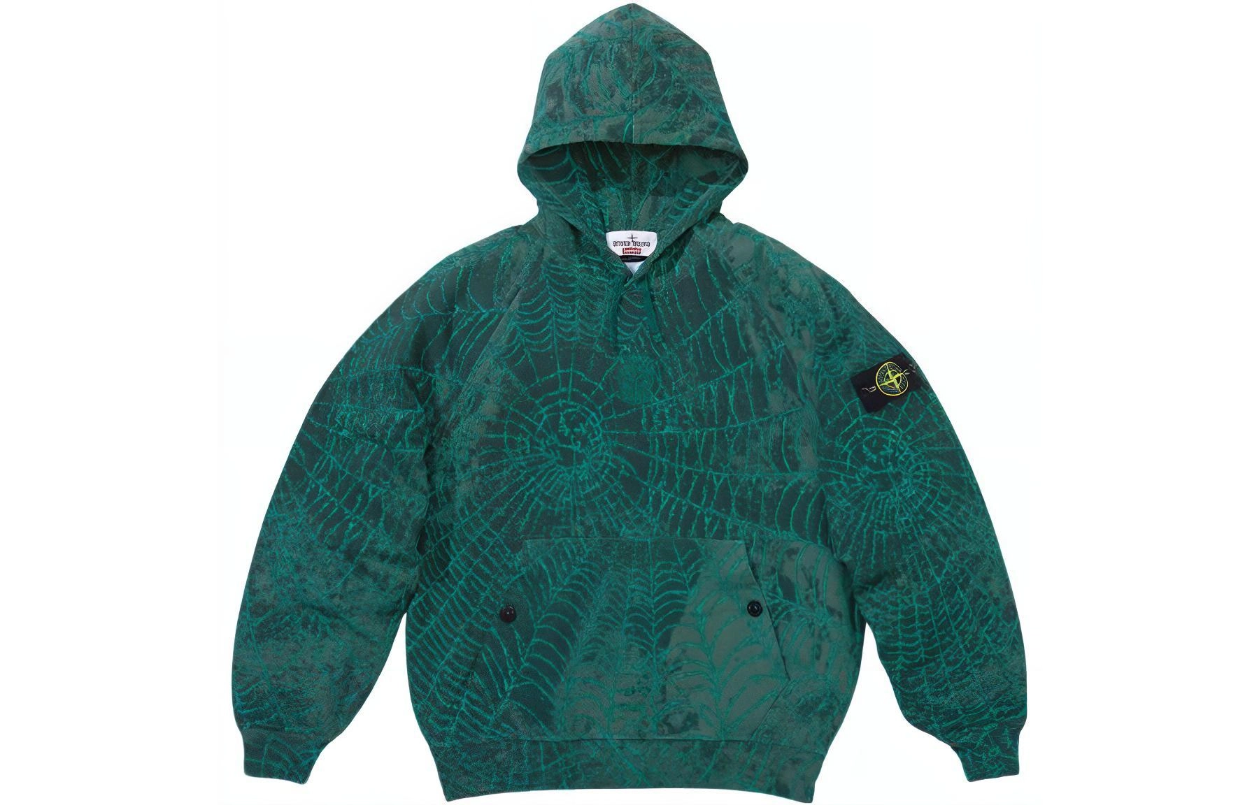 Supreme x STONE ISLAND FW23 WEEK10 HOODED SWEATSHIRT