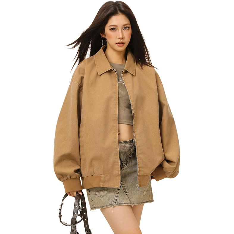 左岸 休闲简约轻便户外活动日常通勤纯色翻领舒适修身显瘦显高百搭高级感设计感亲肤夹克 男女同款