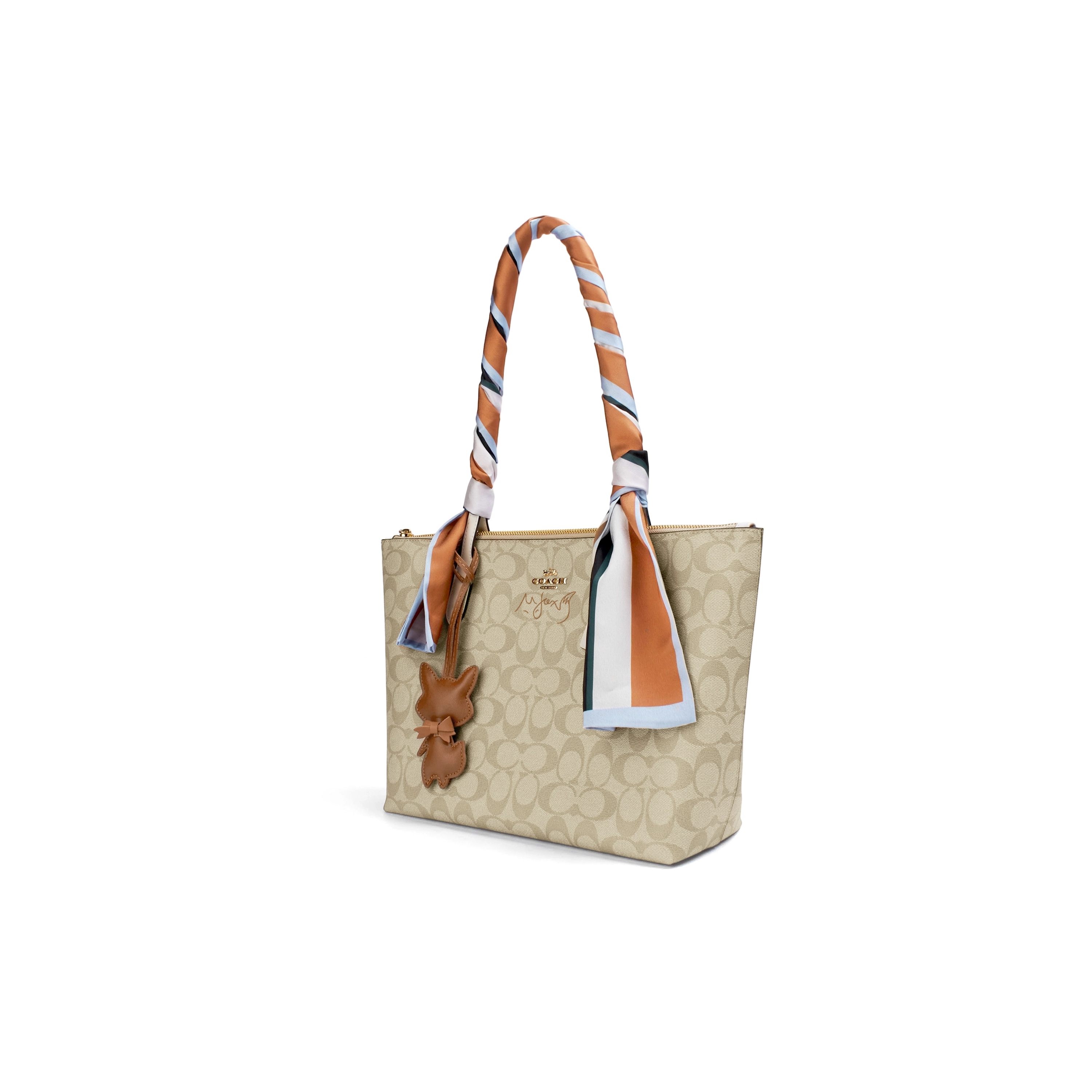 COACH Zip Top Tote PVC