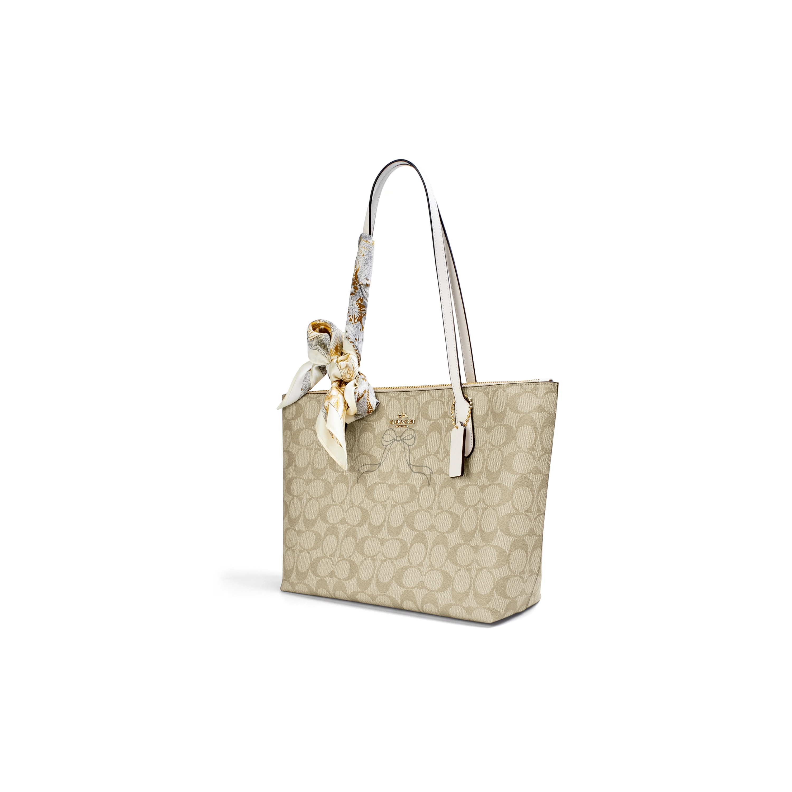 COACH Zip Top Tote PVC