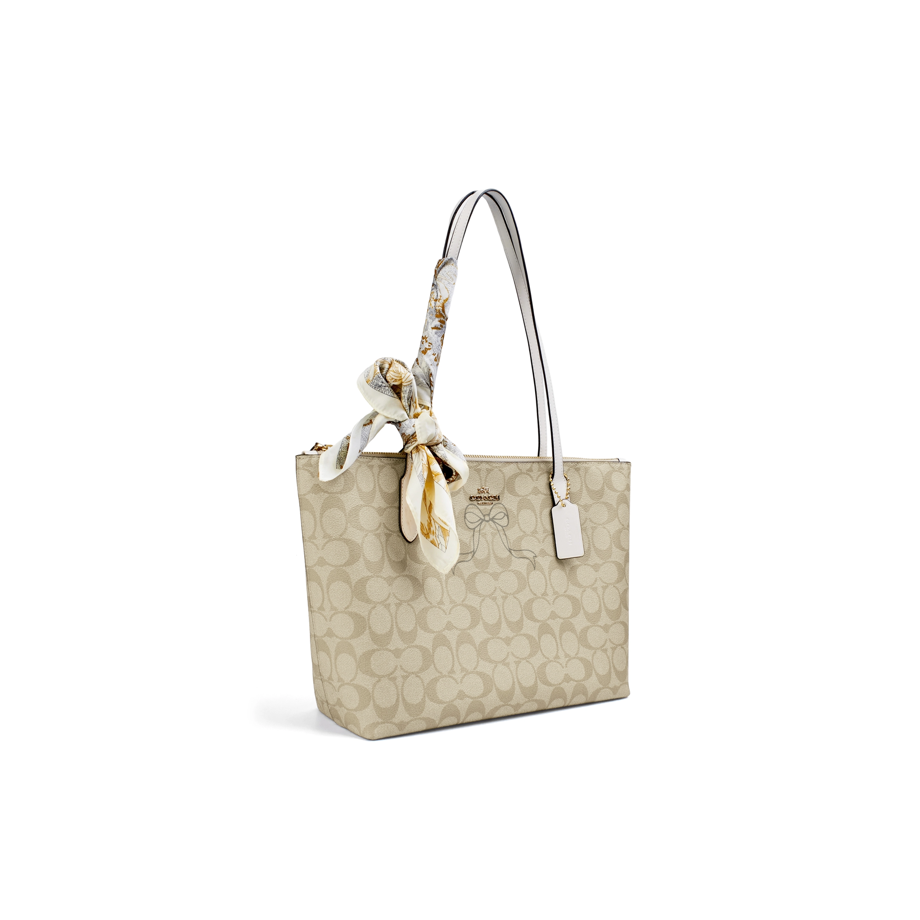 COACH Zip Top Tote PVC