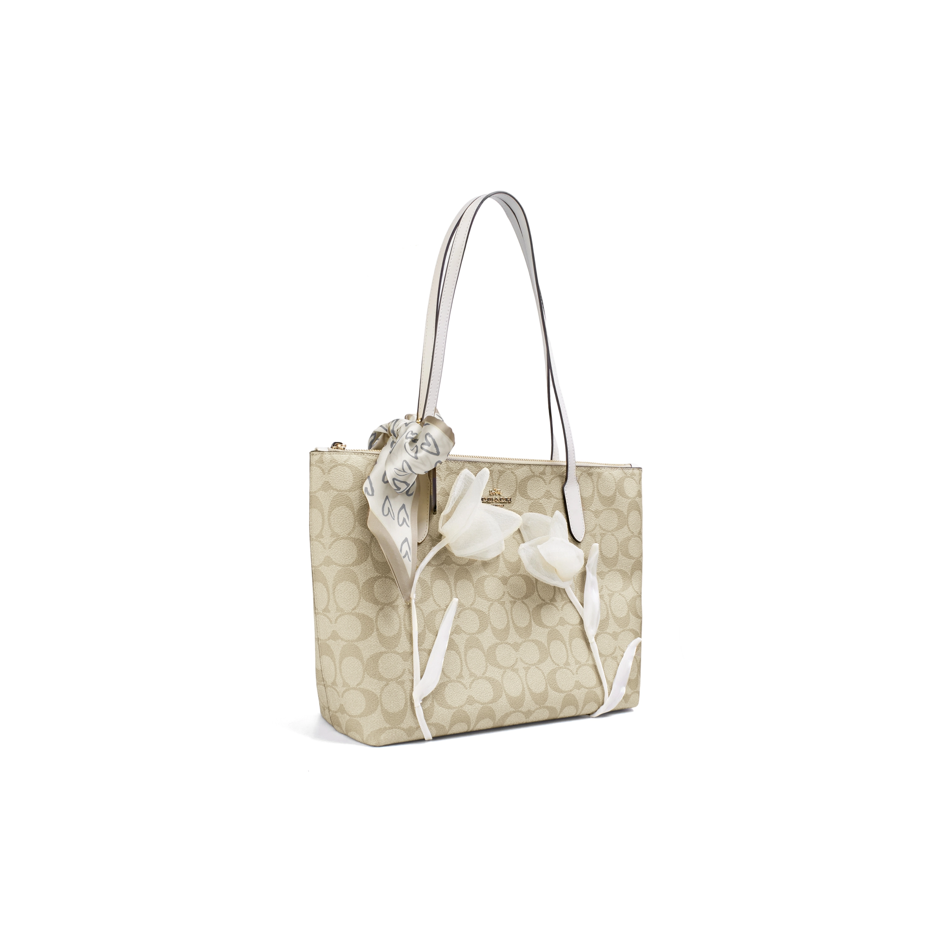 COACH Zip Top Tote PVC
