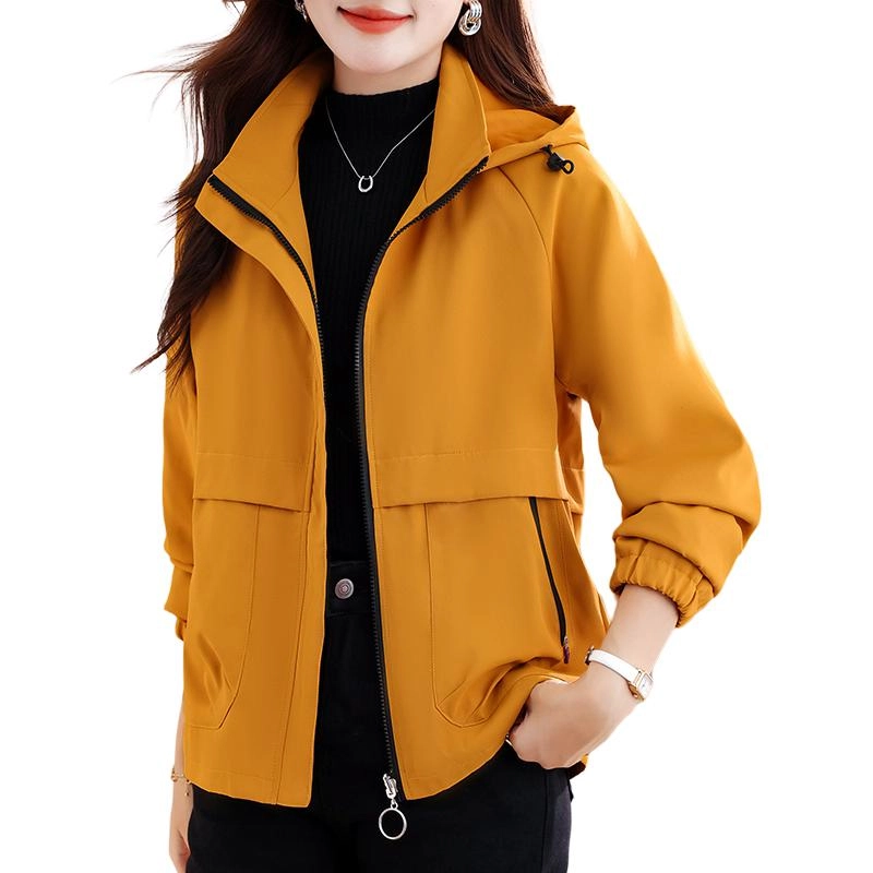 左岸 山系徒步登山服加厚防风恒温保暖防寒耐磨工装上衣简约运动休闲时尚潮流纯色百搭经典开衫插肩袖软壳衣立领连帽夹克绒感外套 女款