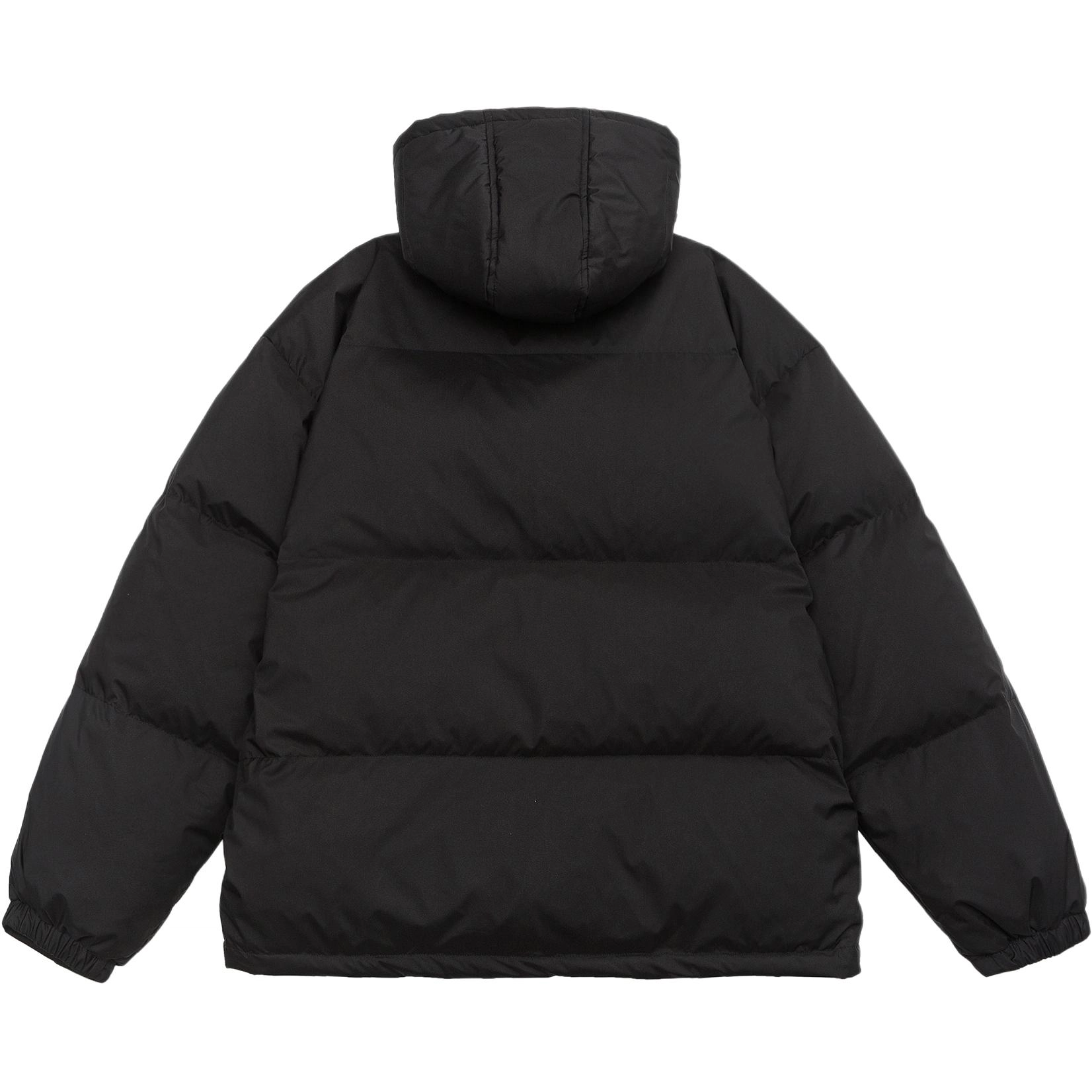 美式复古简约保暖连帽百搭上衣外套羽绒服 男款