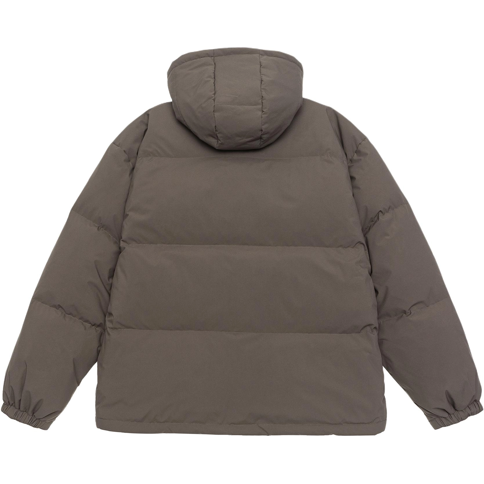 美式复古简约保暖连帽百搭上衣外套羽绒服 男款