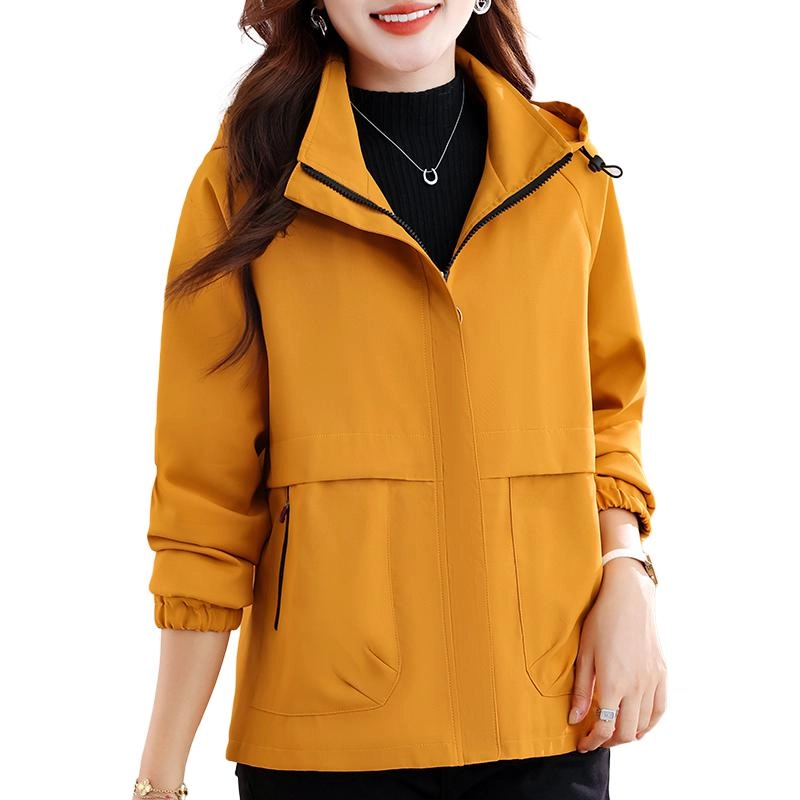 左岸 山系徒步登山服加厚防风恒温保暖防寒耐磨工装上衣简约运动休闲时尚潮流纯色百搭经典开衫插肩袖软壳衣立领连帽夹克绒感外套 女款