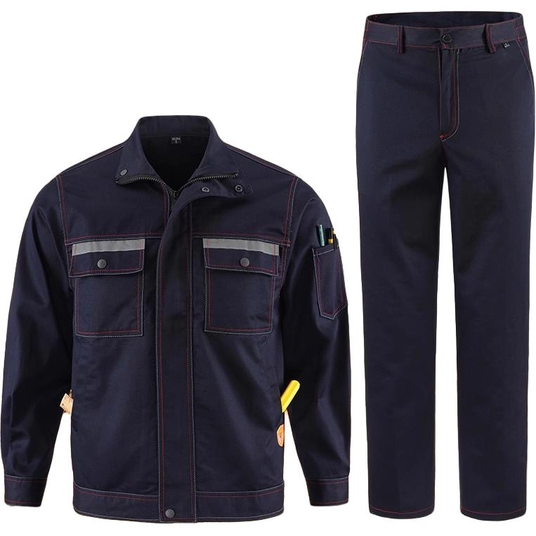 邦固依品 春夏季纯棉阻燃工作服男汽修防烫耐磨厂服工装电工劳保服套装 男女同款