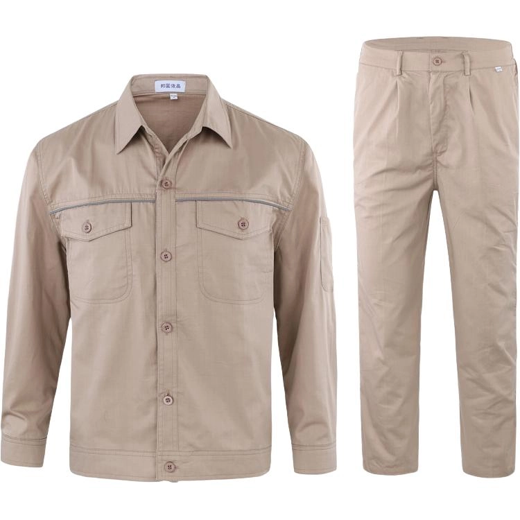 邦固依品 秋季工作服上衣男工地干活长袖外套劳保服耐脏耐磨宽松工装裤休闲运动套装 男女同款