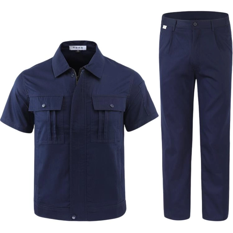 邦固依品 工作服夏季薄款短袖国家电网电工焊工耐磨劳保服上衣休闲运动套装 男女同款