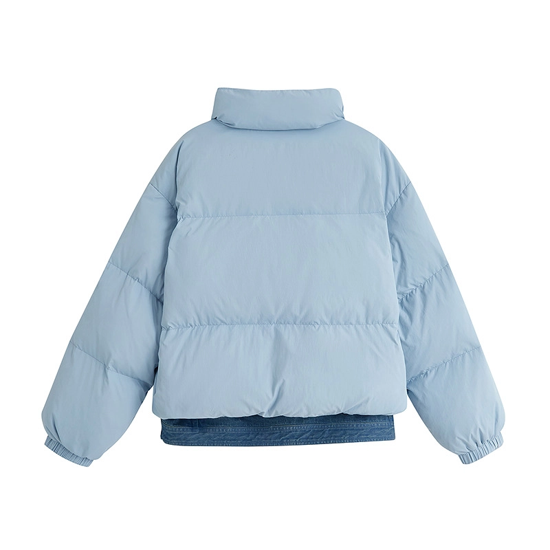 茵曼 百搭简约舒适时尚长袖面包羽绒服 女款