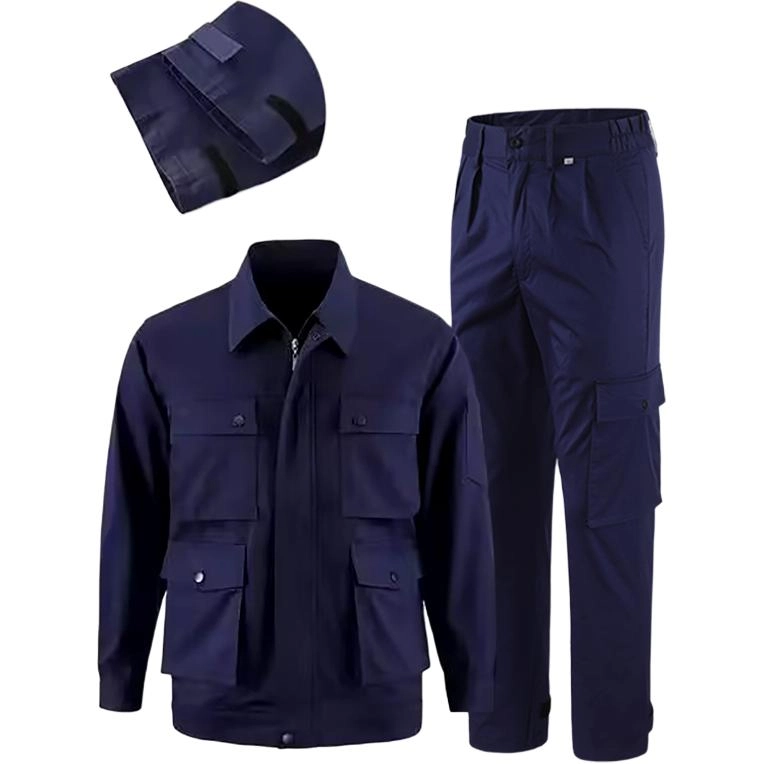 邦固依品 夏季工作服男长袖弹力厂服上衣薄款工装耐脏电工防静电劳保服休闲运动套装 男女同款