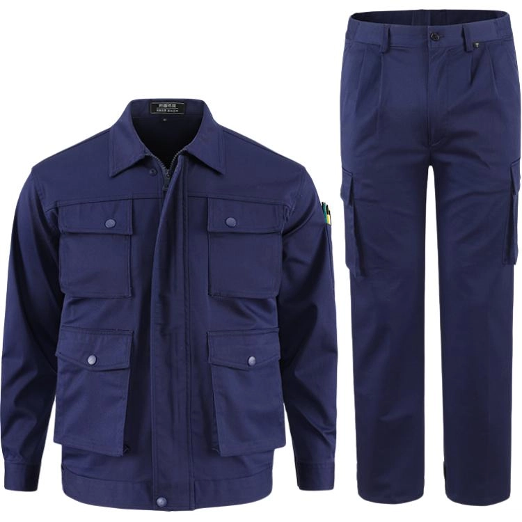 邦固依品 夏季工作服男长袖弹力厂服上衣薄款工装耐脏电工防静电劳保服休闲运动套装 男女同款
