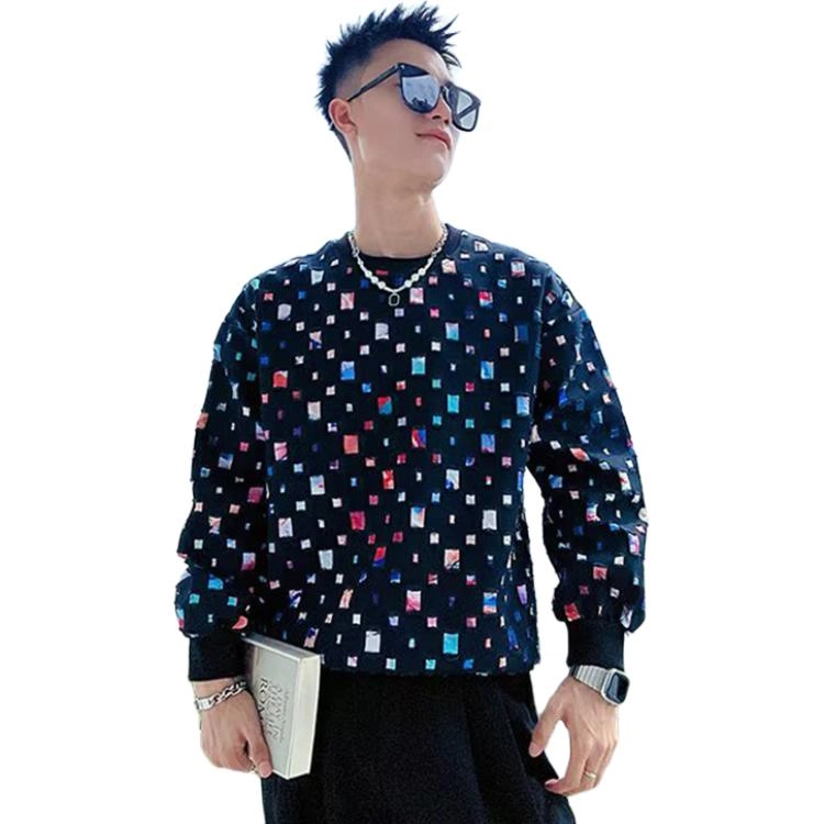 寻星记 潮流百搭美式复古慵懒风卫衣 男女同款