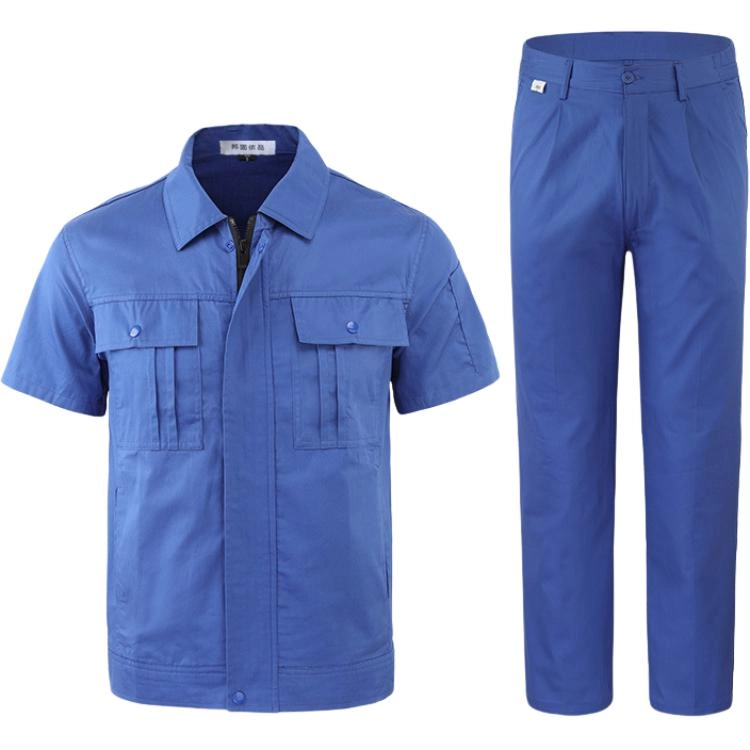 邦固依品 工作服夏季薄款短袖国家电网电工焊工耐磨劳保服上衣休闲运动套装 男女同款