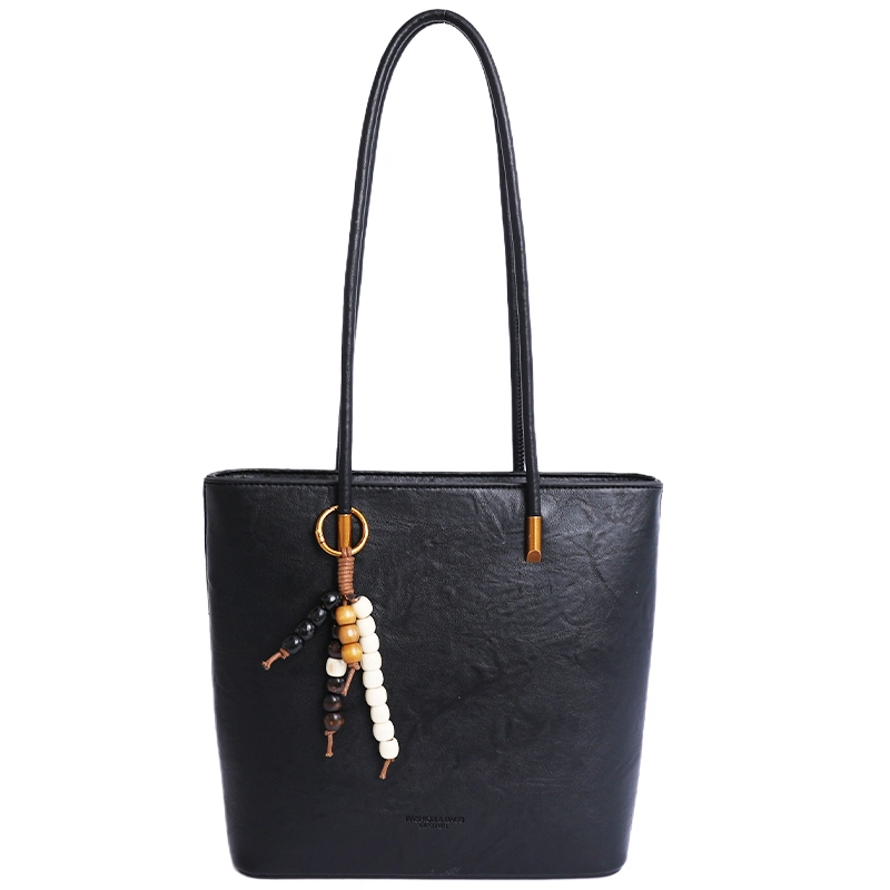 ORANGE BEAN PU Tote