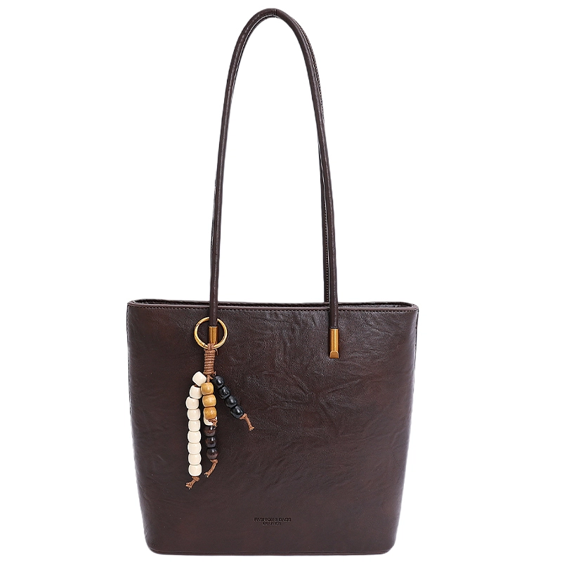 ORANGE BEAN PU Tote