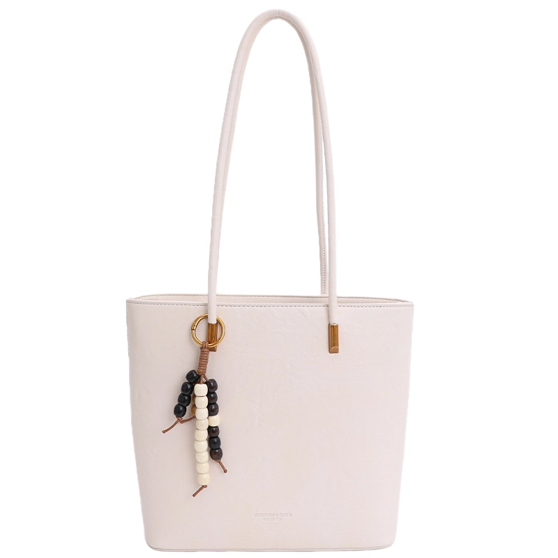 ORANGE BEAN PU Tote