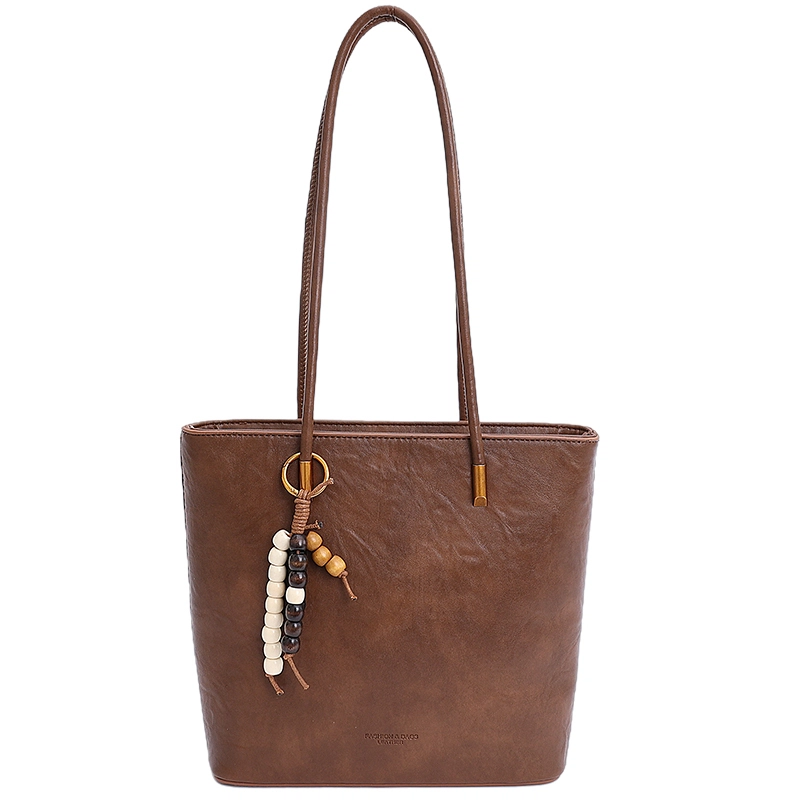 ORANGE BEAN PU Tote