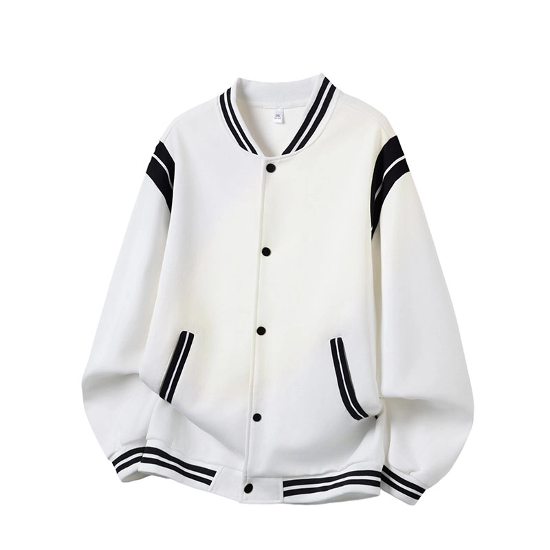 马员外  春秋季条纹宽松潮流百搭棒球服 男款