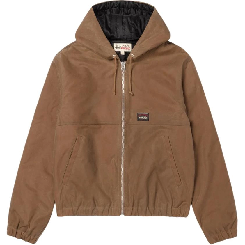 Stussy FW25 WAXED COTTON WORK JACKET logo