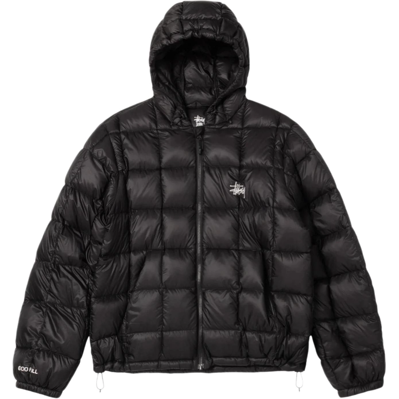 Stussy FW25 FW25 MIDWEIGHT HOODED PUFFER logo