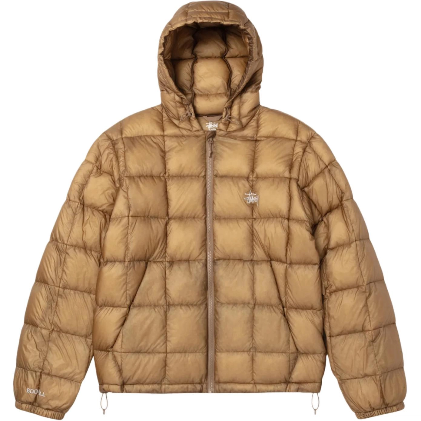 Stussy FW25 FW25 MIDWEIGHT HOODED PUFFER logo