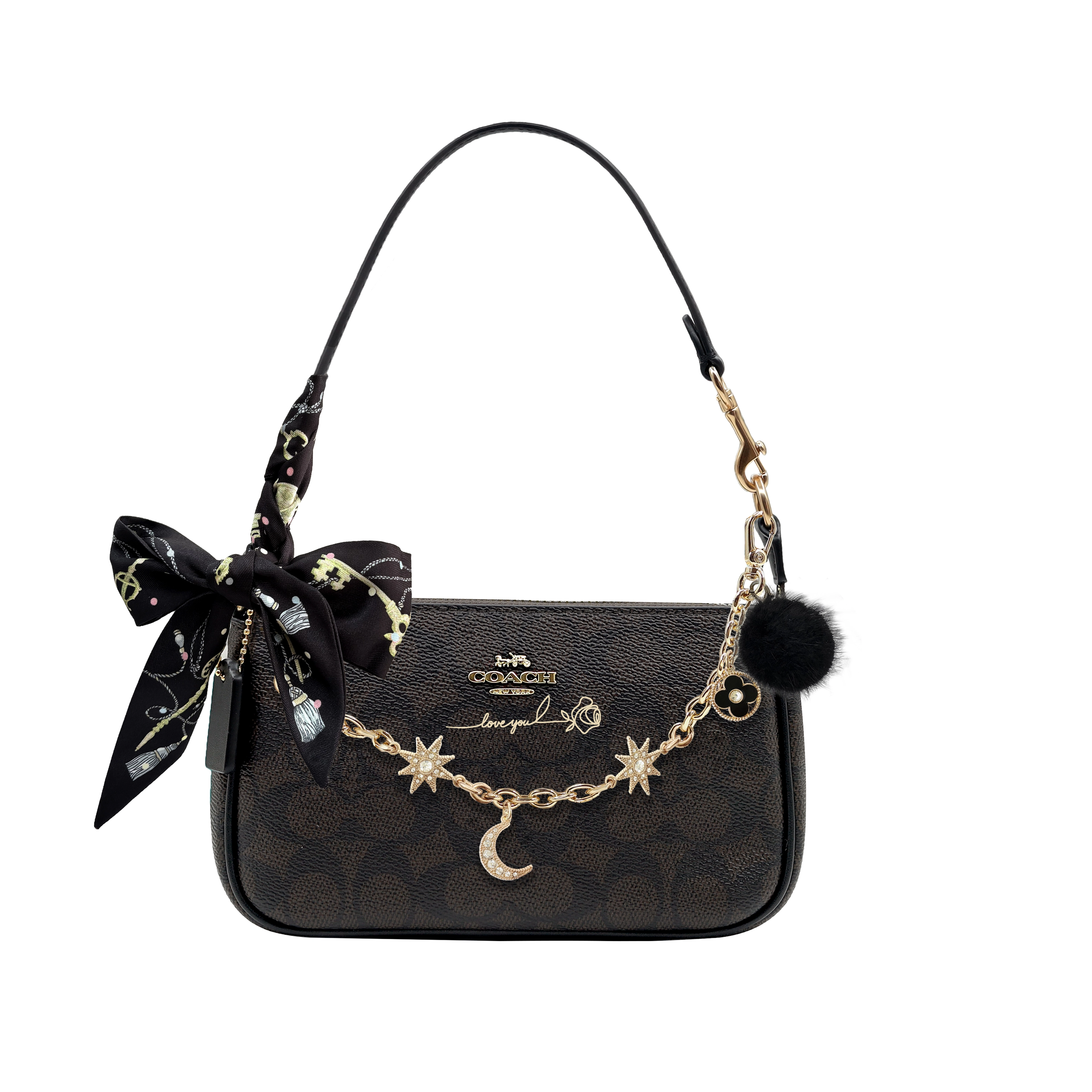 COACH Nolita 19 Logo PVC