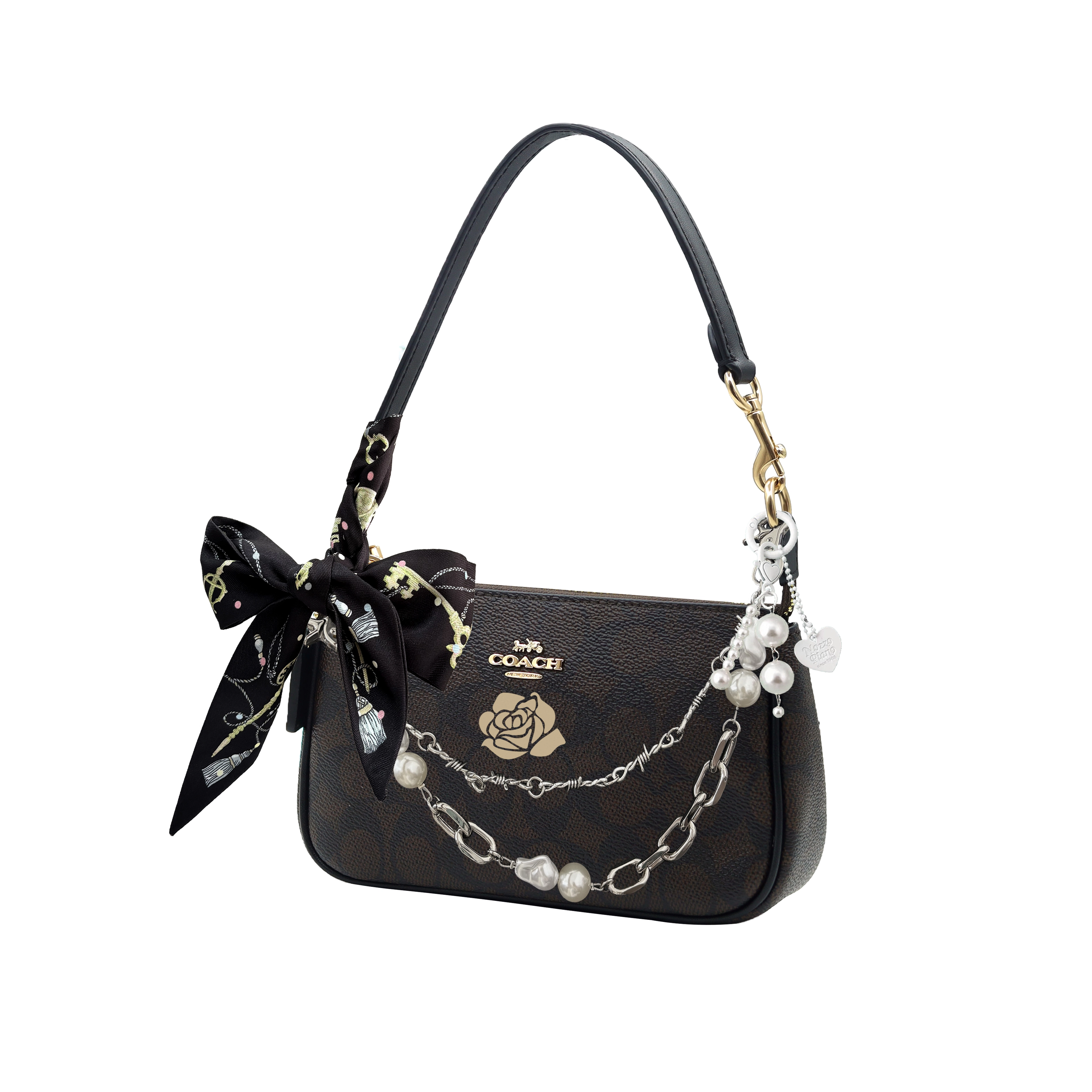 COACH Nolita 19 Logo PVC