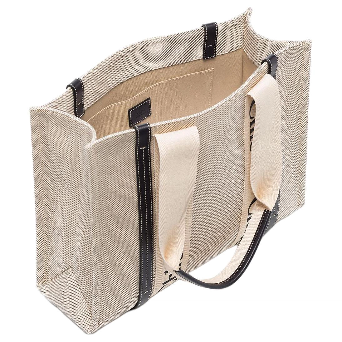Chloe Woody Logo Tote