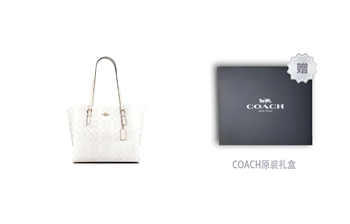 COACH Mollie 34 Logo Tote