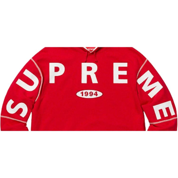 Supreme FW19 Week 1 Spread Logo Hooded Sweatshirt Logo