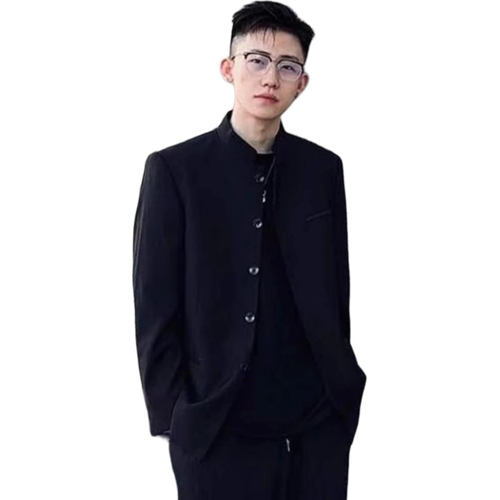 拓菲 高级感痞帅新中式中山装春秋休闲立领西装外套潮夹克 男女同款