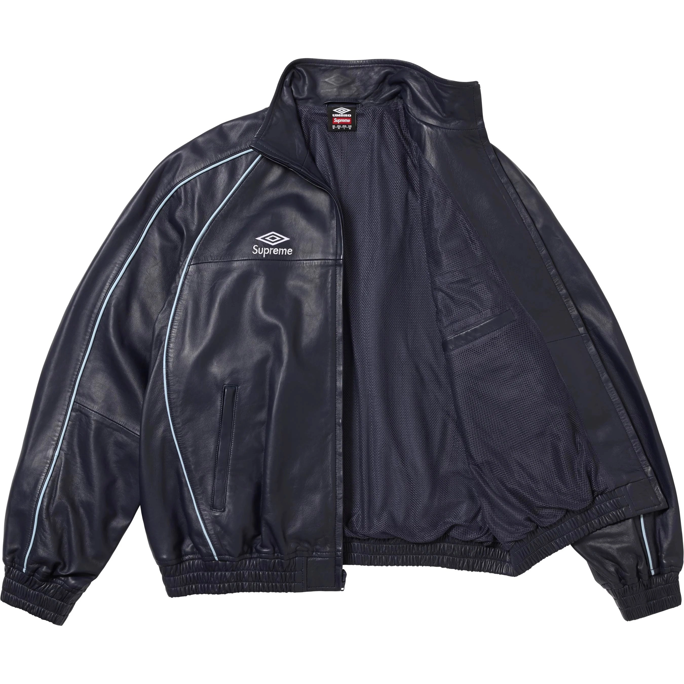 Supreme Umbro FW25 WEEK4 Leather Track Jacket logo