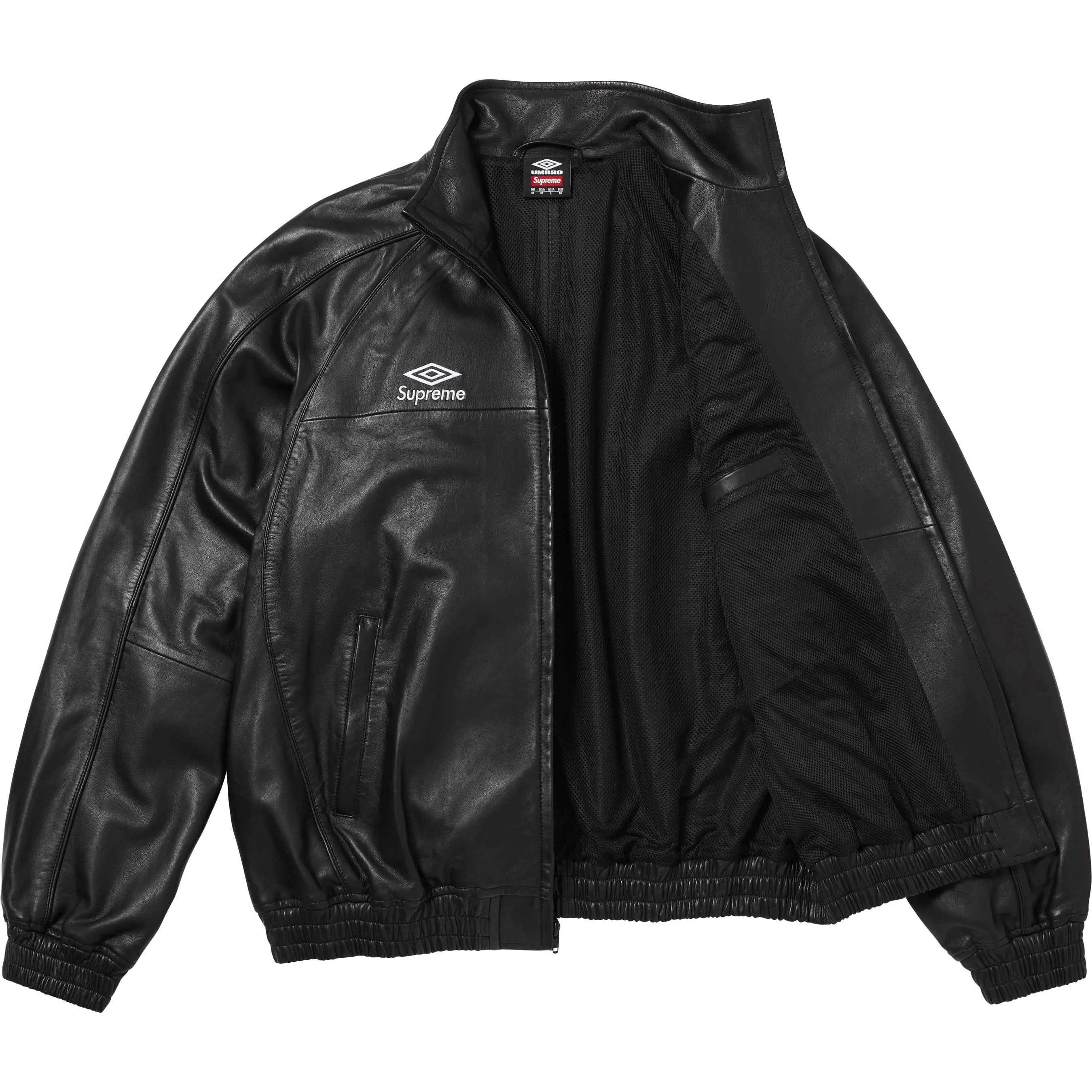 Supreme Umbro FW25 WEEK4 Leather Track Jacket logo
