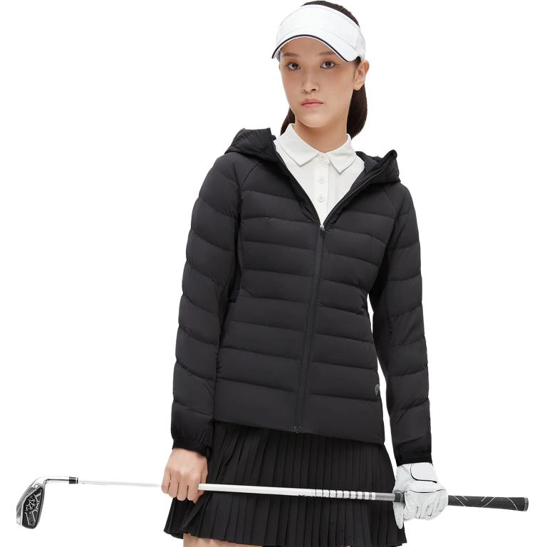 波司登 纯色修身薄款连帽长袖羽绒服 女款